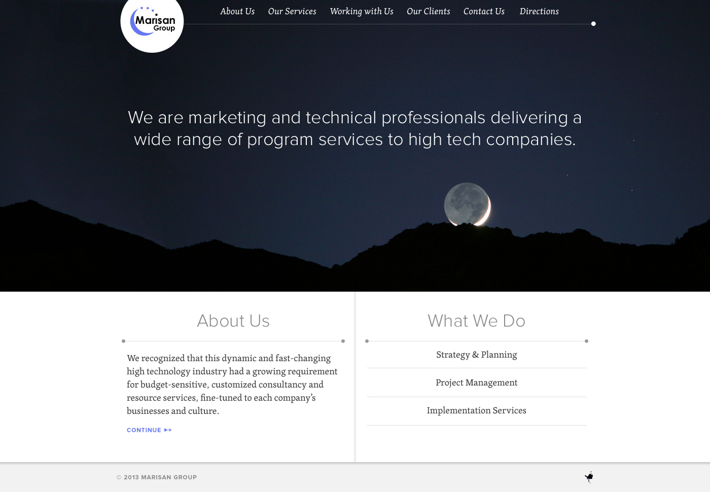 Responsive Website for Enterprise Services Firm