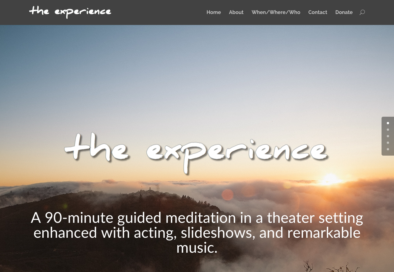 The Experience – Responsive Event Website